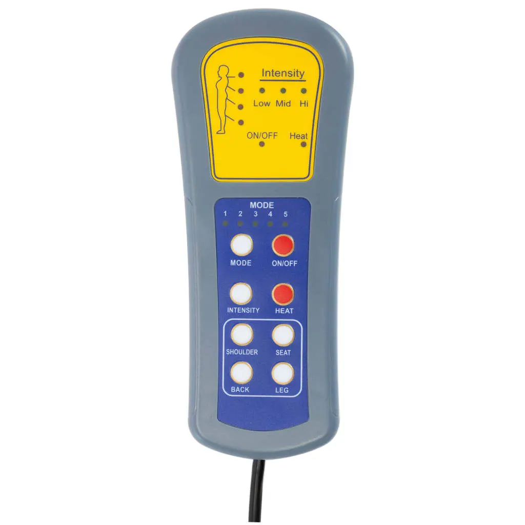 vidaXL TV Massage Recliner Black Faux Leather