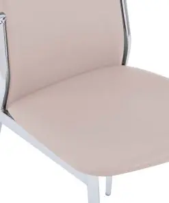 vidaXL Dining Chairs 2 pcs Cappuccino Faux Leather