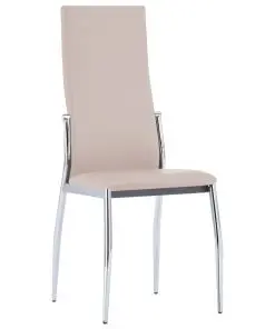 vidaXL Dining Chairs 4 pcs Cappuccino Faux Leather