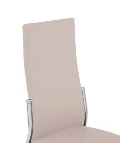 vidaXL Dining Chairs 4 pcs Cappuccino Faux Leather