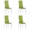 vidaXL Dining Chairs 4 pcs Green Faux Leather