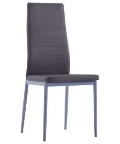 vidaXL Five Piece Dining Set Grey