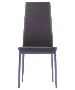 vidaXL Seven Piece Dining Set Grey