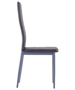 vidaXL Seven Piece Dining Set Grey