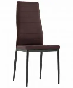 vidaXL Seven Piece Dining Set Brown