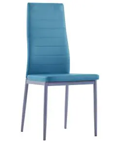 vidaXL Five Piece Dining Set Blue