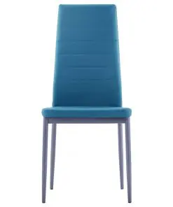 vidaXL Five Piece Dining Set Blue