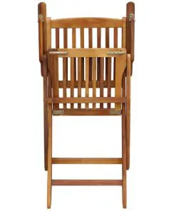vidaXL Folding Outdoor Chairs 4 pcs Solid Acacia Wood