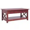 vidaXL Coffee Table Brown 100x55x46 cm Solid Mahogany Wood
