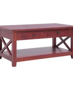 vidaXL Coffee Table Brown 100x55x46 cm Solid Mahogany Wood
