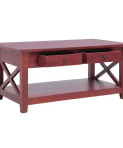 vidaXL Coffee Table Brown 100x55x46 cm Solid Mahogany Wood