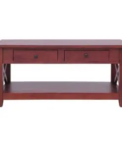 vidaXL Coffee Table Brown 100x55x46 cm Solid Mahogany Wood