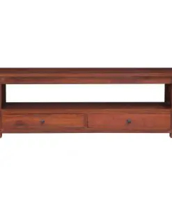 vidaXL TV Cabinet Brown 120x30x40 cm Solid Mahogany Wood