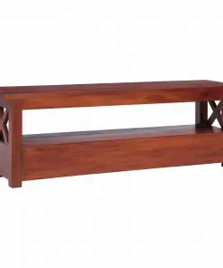 vidaXL TV Cabinet Brown 120x30x40 cm Solid Mahogany Wood