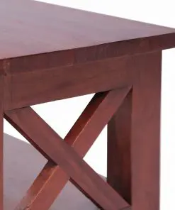 vidaXL TV Cabinet Brown 120x30x40 cm Solid Mahogany Wood