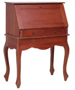 vidaXL Secretary Desk Brown 78x42x103 cm Solid Mahogany Wood