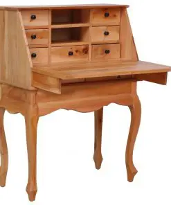 vidaXL Secretary Desk 78x42x103 cm Solid Mahogany Wood