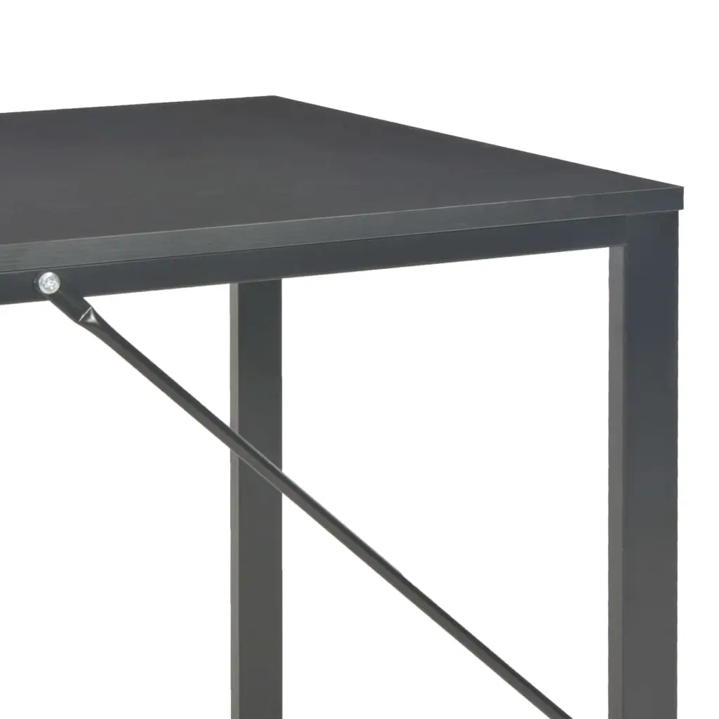 vidaXL Computer Desk Black 120x60x73 cm