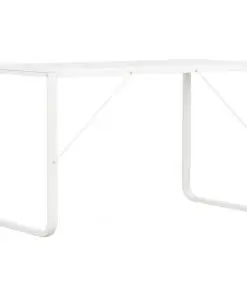 vidaXL Computer Desk White 120x60x73 cm