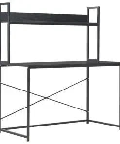 vidaXL Computer Desk Black 120x60x138 cm
