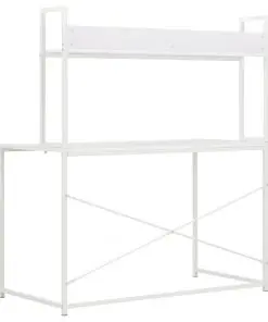 vidaXL Computer Desk White 120x60x138 cm