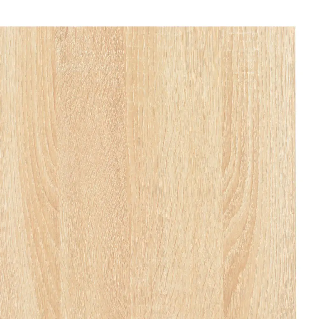 vidaXL Computer Desk Black and Oak 120x60x138 cm