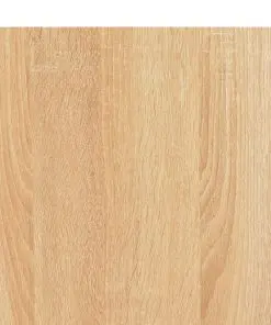 vidaXL Computer Desk Black and Oak 120x60x70 cm