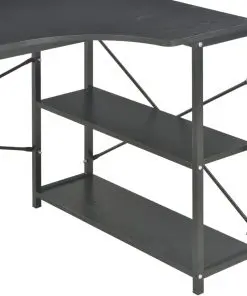 vidaXL Computer Desk Black 120x72x70 cm