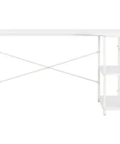 vidaXL Computer Desk White 120x72x70 cm