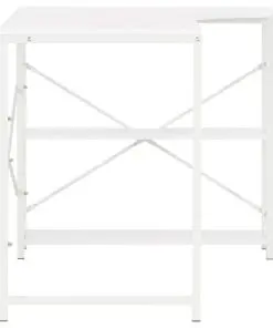 vidaXL Computer Desk White 120x72x70 cm
