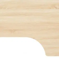 vidaXL Computer Desk White and Oak 120x72x70 cm