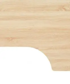 vidaXL Computer Desk Black and Oak 120x72x70 cm