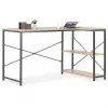 vidaXL Computer Desk Black and Oak 120x72x70 cm vidaXL Computer Desk Black and Oak 120x72x70 cm