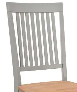 vidaXL 5 Piece Dining Set Solid Oak Wood