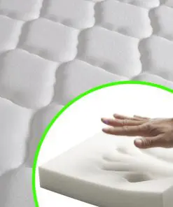 vidaXL Bed Frame with Memory Foam Mattress King Single Size