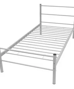 vidaXL Bed Frame with Memory Foam Mattress King Single Size