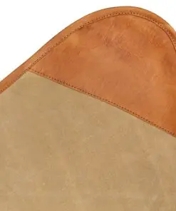 vidaXL Butterfly Chair Brown Real Leather