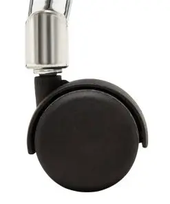 vidaXL Office Chair Cream Bent Wood and Faux Leather