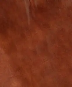 vidaXL Rocking Chair Brown Real Leather and Solid Mango Wood