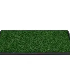 vidaXL Pet Toilet with Tray and Artificial Turf Green 76x51x3 cm WC