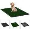 vidaXL Pet Toilets 2 Pieces with Tray and Artificial Turf Green 76x51x3 cm WC vidaXL Pet Toilets 2 Pieces with Tray and Artificial Turf Green 76x51x3 cm WC