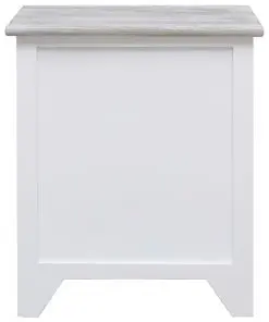 vidaXL Bedside Cabinets 2 pcs White 38x28x45 cm Paulownia Wood