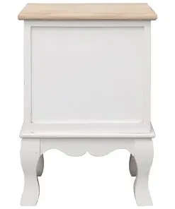 vidaXL Bedside Cabinet 35x30x50 cm Paulownia Wood