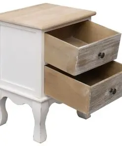 vidaXL Bedside Cabinet 35x30x50 cm Paulownia Wood