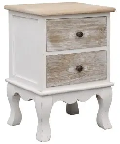 vidaXL Bedside Cabinets 2 pcs 35x30x50 cm Paulownia Wood
