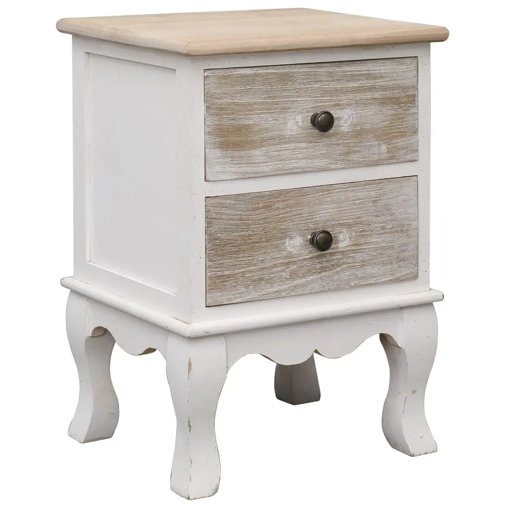 vidaXL Bedside Cabinets 2 pcs 35x30x50 cm Paulownia Wood