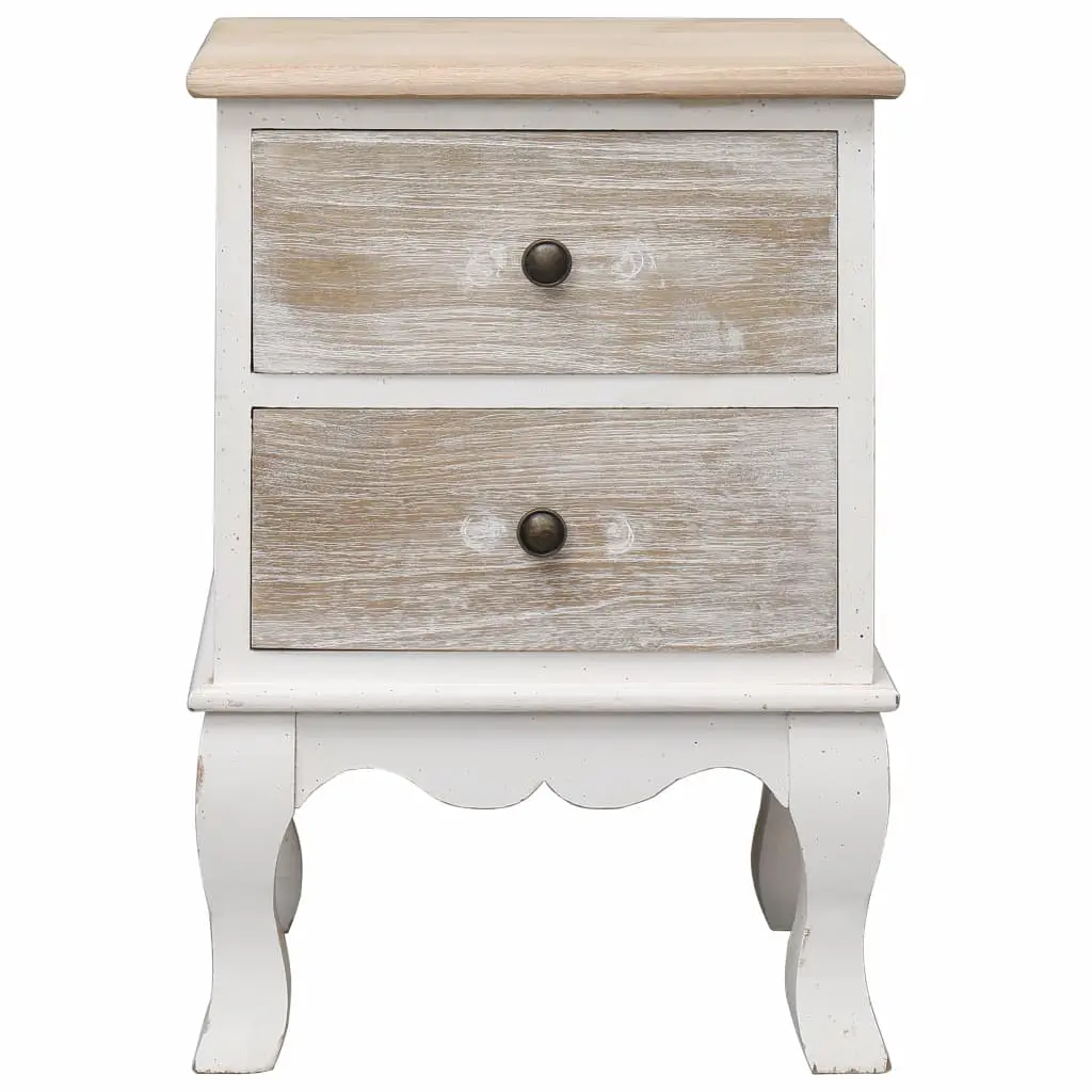 vidaXL Bedside Cabinets 2 pcs 35x30x50 cm Paulownia Wood