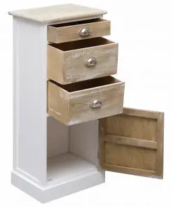 vidaXL Side Cabinet 38x28x86 cm Paulownia Wood