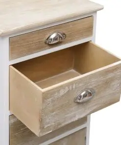 vidaXL Side Cabinet 38x28x86 cm Paulownia Wood