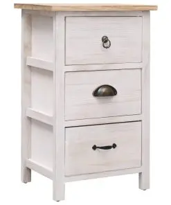 vidaXL Side Cabinet 35x25x57 cm Paulownia Wood